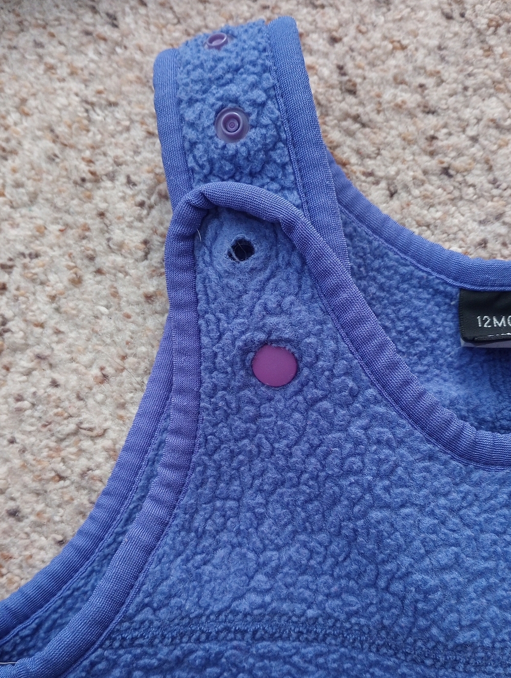 Patagonia Fleece Baby Overalls 12 Months - Picture 3 of 12